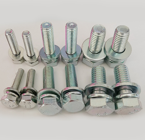 六角頭螺栓與平彈墊組合